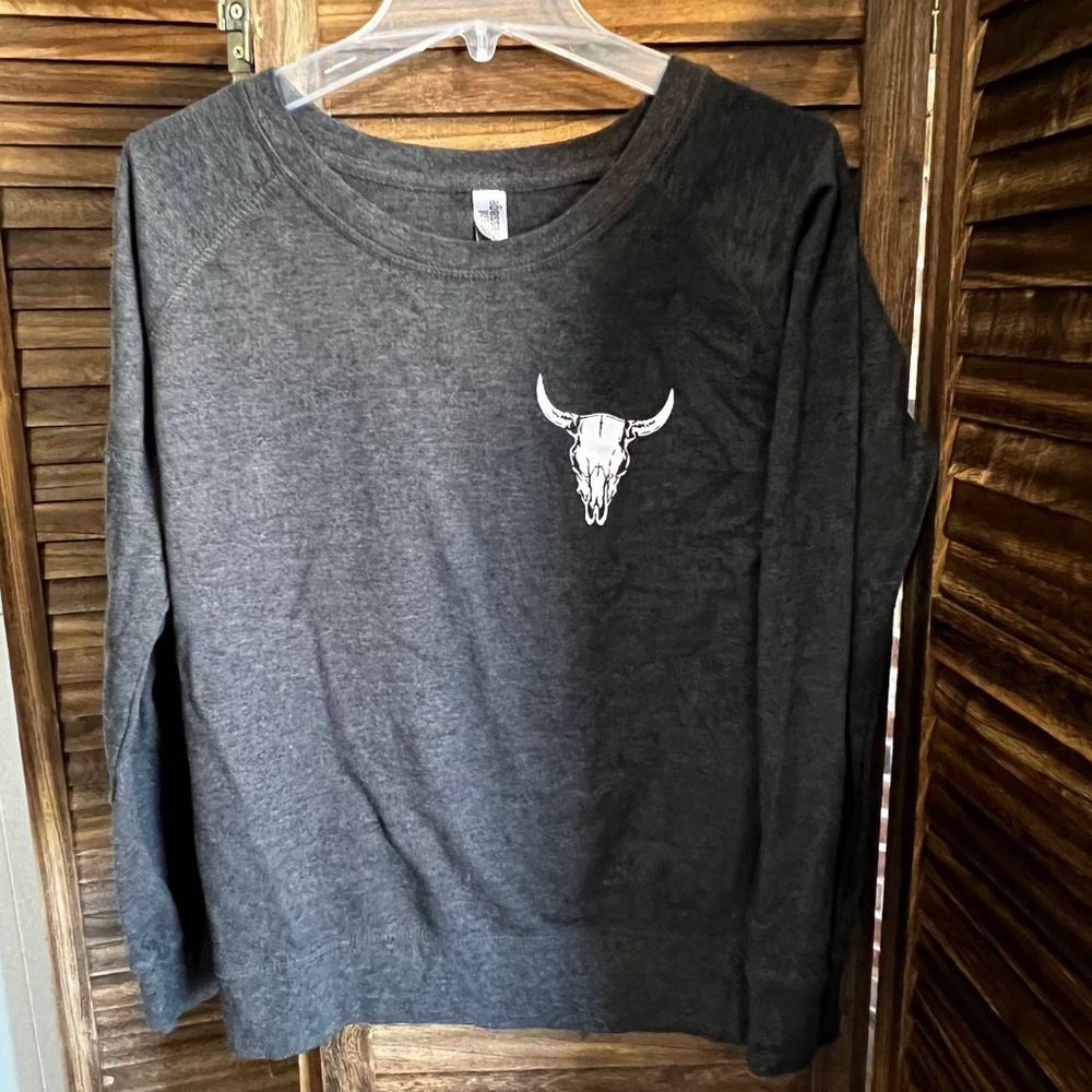 Longhorn Skull Long Sleeve Shirt